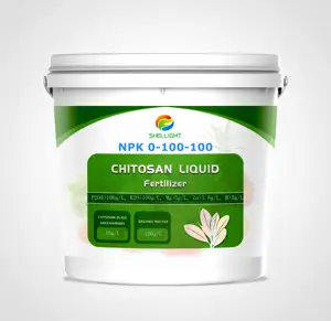 Fertilizante orgánico bio líquido de liberación rápida tipo NPK quitosano quitina n. ° 2 color de té C6H11NO4 para aplicaciones de plantas y cultivos
