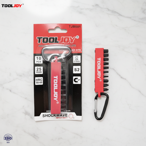 Juego de <span class=keywords><strong>Puntas</strong></span> de Impacto <span class=keywords><strong>para</strong></span> Destornillador Eléctrico TOOLJOY, Acero Industrial S2, Tipo Mosquetón, Alto Torque, Larga Duración, Punta Magnética - Product Image 1