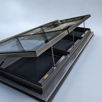 Escalier extérieur moderne en aluminium imperméable, électrique, automatique, à double vitrage, pliable, avec fenêtre de toit pour cuisine