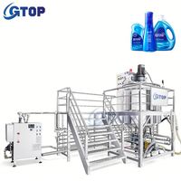 Homogénéisateur mélangeur à petite échelle Gtop pour la fabrication de gel douche, machine à mélanger le savon liquide pour lessive avec certificat CE