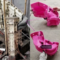 Vente directe d'usine, moule en plastique ABS de haute précision pour garde-corps d'escalier en béton extérieur, moule pour balustrade en béton, main courantes pour escaliers