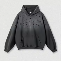 Échantillons Gratuits Fabrication Sweat-shirt à Capuche Homme Oversize en Molleton Épais 450 g/m² 100 % Coton avec Poche Imprimée et Personnalisable
