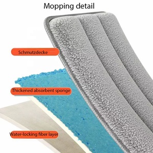 Imaxx 360 độ Microfiber lau phẳng với công suất lớn xô và bánh xe hộ gia đình làm sạch lau - Product Image 5