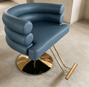 Fauteuil d'appoint pivotant moderne en cuir PU blanc de luxe, extensible, réglable en hauteur, fauteuil de barbier, utilisation multi-scènes - Product Image 2