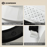 Gorra de Sol de PVC ZZ para Deportes al Aire Libre, Protección UV, Transpirable, para Mujer, Primavera y Verano, para Ciclismo, Tenis y Bádminton