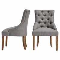 Tablette et chaises de salle à manger turques en bois massif Chaises de salle à manger de restaurant Luxe moderne