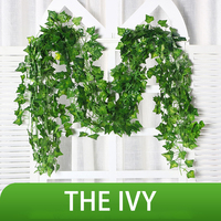 Ensemble de 12 pièces vignes artificielles guirlande verdure plantes suspendues feuilles de lierre pour chambre fête mariage décoration murale
