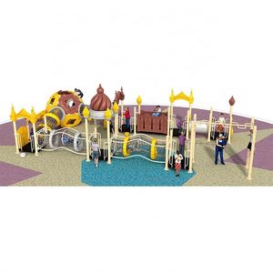 China Supplier Custom Funny Colorful Children Outdoor Playground Climbing Equipment With <b>Slide</b> Kids School - Product Image 2