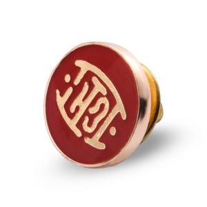 Pin de Metal Esmaltado Duro de Alta Calidad, Personalizado, de Tamaño Pequeño, Color Rojo - Product Image 3