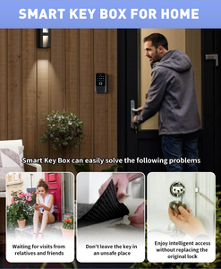 Lifelibero hiện đại thông minh Key khóa hộp tuya cuộc sống thông minh App mở khóa không thấm nước ngoài trời treo tường vân tay kỹ thuật số an toàn cho - Product Image 3