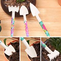 Ensemble d'outils de jardinage 10 pièces, multifonction, industriel, en plastique, manuel, avec poignée en métal, violet, Universea