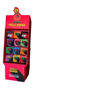 Экологичная 5-слойная гофрированная картонная стойка для рекламных акций в супермаркетах, простая сборка, для демонстрации снеков - Product Image 6