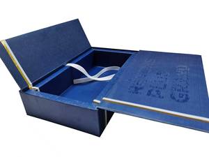 <span class=keywords><strong>Caja</strong></span> de Regalo Rígida Magnética Ecológica de Lujo Personalizada con Forma de Libro, Grabado en Relieve, Laminación Mate, Fijación con Cinta, Tamaño Personalizado Disponible - Product Image 2