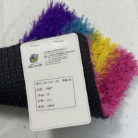Gute Qualität Bunter Regenbogen Hochwertiger Kunstrasen Teppich Synthetischer Rasen für Outdoor School Gym Plaza Dekoration