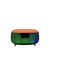 Nouvelle Enceinte Karaoké Multifonctionnelle Exclusive Transfrontalière avec Son Hi-Fi V5.3, Recharge Sans Fil, Horloge et Alarme de Bureau