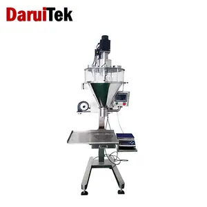 2024 Semi-Automatic Auto Dry Powder Filler/Manual Auger Filling Packing Packaging Machine with Screw Conveyor