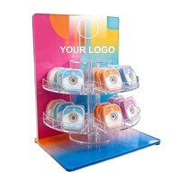 Présentoir Rotatif Double Niveau en Acrylique à 360 Degrés pour Comptoir – Idéal Cosmétiques, Lunettes, Petits Articles – Personnalisation OEM/ODM