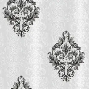 Classic Modern Golden Damask Wallpaper For Bedroom