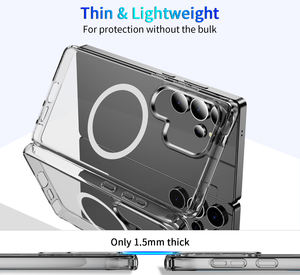 Étui de téléphone portable magnétique hybride en TPU <span class=keywords><strong>transparent</strong></span> ultra fin <span class=keywords><strong>transparent</strong></span> de qualité supérieure de 1,5 mm pour Samsung Galaxy S25/S25+/S25 Ultra - Product Image 6