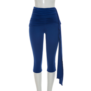 Viviblook C26ST231 Ensemble 2 pièces sexy d'été pour femme : débardeur sans manches à col licou et pantalon court de couleur unie - Product Image 6