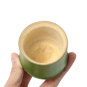 Japanese Style Sake Set Bamboo Green Ceramic 1-100Ml Eco Friendly Beverage Serving - Product Image 4