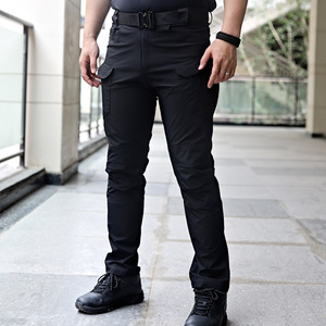 Pantaloni Tattici da <span class=keywords><strong>Uomo</strong></span> per Esterni, Multitasche, Resistenti all'Usura, Elasticizzati, Stile Cargo, per Pendolari - Product Image 4