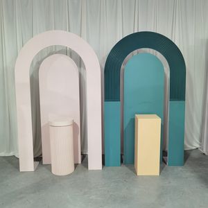 Felice dolce arco di nozze 3D BJ240028-44 baby <span class=keywords><strong>rosa</strong></span> strati acrilici <span class=keywords><strong>sfondo</strong></span> di compleanno con farfalla - Product Image 4