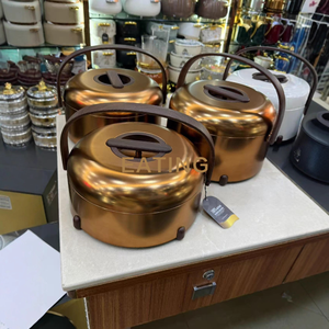 Nuevo Juego de Recipientes Térmicos para Alimentos Forever Gold EM 2025, 3 Piezas de Lujo de 3L+4L+5L, Precio Accesible, Aislados para Mantener la Comida Caliente - Product Image 5