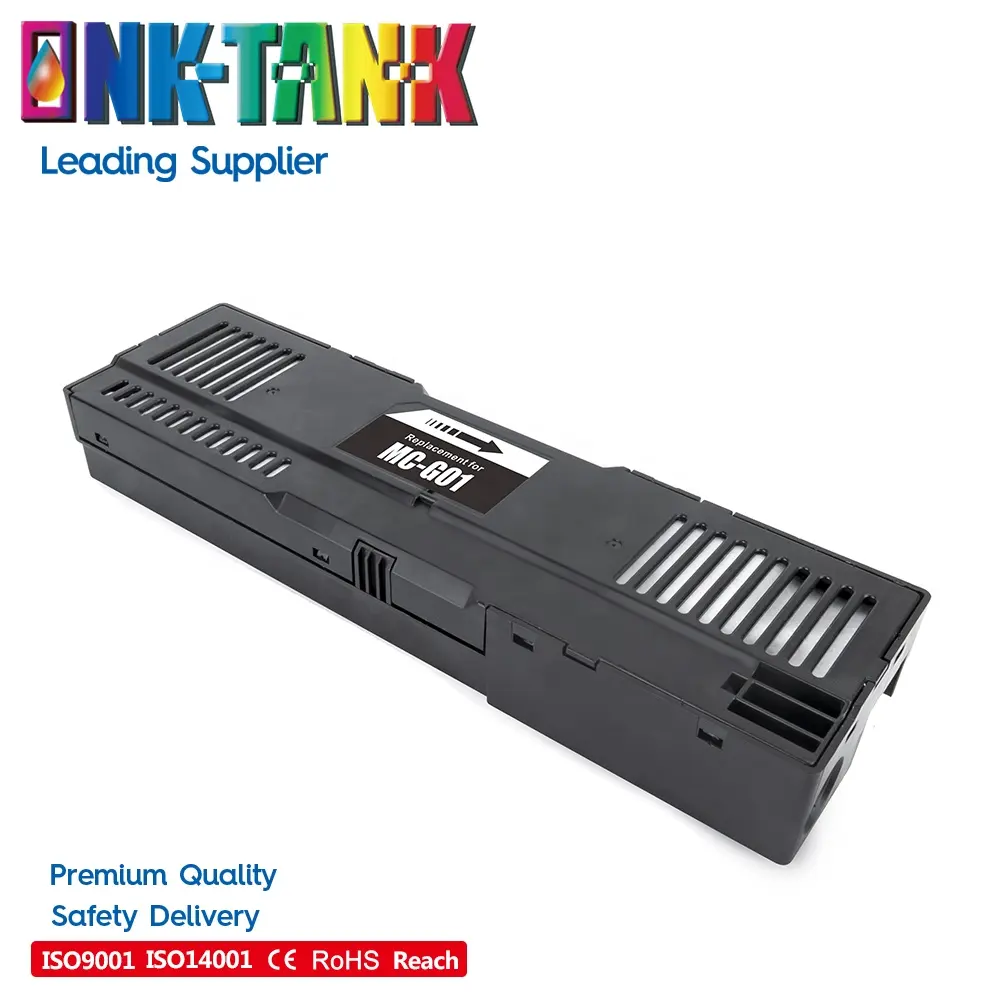 INK-캐논 MAXIFY GX6010 GX6020 GX7010 프린터 용 탱크 MC-G01 MC G01 호환 폐기물 유지 보수 잉크 상자 카트리지