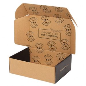 FX Custom Disposable Hard <b>Corrugated</b> Cardboard Art <b>Paper</b> Mailer Box Sponge Magnetic Closure Embossing Black Logo Printing for - Product Image 1