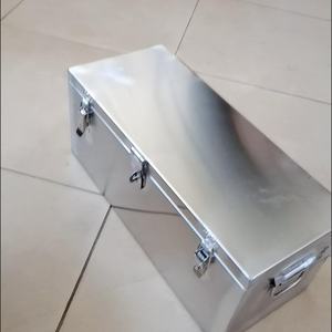 กล่องเครื่องมือโลหะกันน้ำแบบหนาพิเศษ พร้อมแถบยางซีล กล่องเก็บของสำหรับรถพ่วงพร้อมบานพับนิรภัย สำหรับรถบรรทุก รถกระบะ รถบ้าน รถพ่วง - Product Image 1