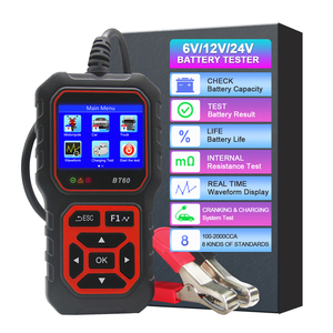 Probador de batería automotriz BT60 de 12V/24V, Analizador de batería automático Digital para coche, camión, vehículo, RV - Product Image 1