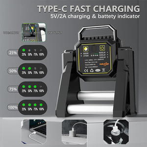 Đèn làm việc LED COB tích điện, có thể kéo dài, công suất cao 3000 lumen, kèm chân đế - Product Image 5