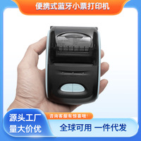 Printer Thermal Portabel 58mm Mini Perangkat USB Genggam Baterai 2600mAh Ukuran Kertas 58x40mm untuk Pesanan Takeout Kasir