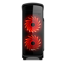 RUIX X7 2023 Nouveau Design ATX MATX Mini Table Industrielle Ordinateur de Bureau Boîtier en Verre Trempé pour PC de Jeu