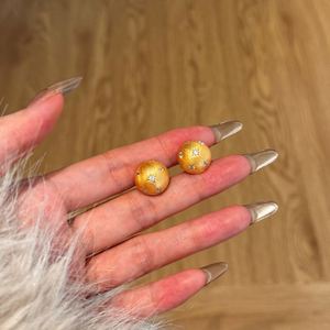 Pendientes de Plata S925 con Baño de Oro de 22K, Diseño Personalizado Dylam, con Zirconia 5A en Forma de Bola y Hexagrama, para Chicas y Mujeres - Product Image 4
