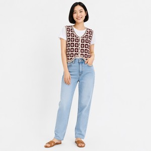 <span class=keywords><strong>Gilet</strong></span> en <span class=keywords><strong>crochet</strong></span> fait main <span class=keywords><strong>Granny</strong></span> Square, patchwork floral, sans manches, col en V, court, pour femme - Product Image 1