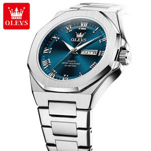   Reloj de Hombre de Cuarzo con Calendario, Luminoso, Impermeable, de Negocios, Clásico, de Lujo, con Logotipo Personalizado OEM 3727, el Más Vendido - Product Image 1
