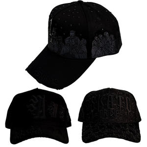 Casquettes personnalisées de haute qualité à visière incurvée, logo brodé en 3D, 5 panneaux, Gorras Barbas Hats G5 - Product Image 5