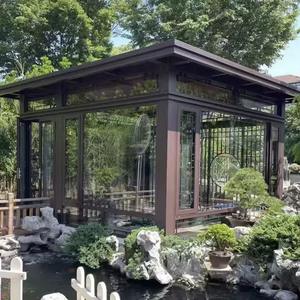 <span class=keywords><strong>Terraza</strong></span> de aluminio moderna personalizada, balcón, solárium, aislamiento de vidrio templado, exterior independiente, Villa solárium para todas las estaciones - Product Image 2