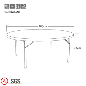 Venta al por mayor últimos diseños de 12 plazas <span class=keywords><strong>grande</strong></span> blanco redonda de comedor mesa de <span class=keywords><strong>billar</strong></span> - Product Image 6