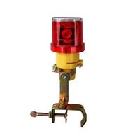 Balise de signalisation routière solaire compacte blanche, autonomie 120h, LED clignotante, protection IP66 pour zones de construction et bord de route