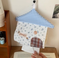 Kleine Tissue-Box für Zuhause – Wandmontage ohne Bohren, Hängende Stoff-Tasche zur Aufbewahrung von Taschentüchern