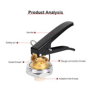 Vanne de sécurité portable en laiton noir et acier inoxydable, flexible, durable, facile à utiliser, personnalisable, modèle Yichang pour la lutte contre les incendies - Product Image 3