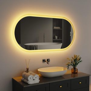 Miroir mural intelligent à écran tactile CF Modern Makeup Vanity avec éclairage LED, miroirs décoratifs pour salle <span class=keywords><strong>de</strong></span> <span class=keywords><strong>bain</strong></span> avec éclairage LED - Product Image 1