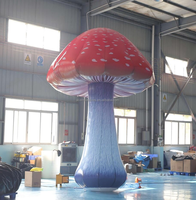 Champignon gonflable coloré avec Led, éclairage décoratif d'extérieur, pour décoration de scène en extérieur
