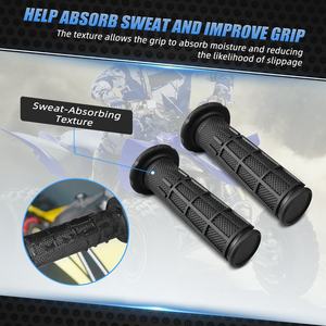 Nicecnc มือจับรถ ATV 7/8นิ้ว, ที่จับ<span class=keywords><strong>ยาง</strong></span>สำหรับมือจับรถทุกรุ่นด้ามจับด้ามจับยางสำหรับ Polaris Thumb Throttle Honda ARCTIC Cat Raptor 700 YFZ450 - Product Image 6