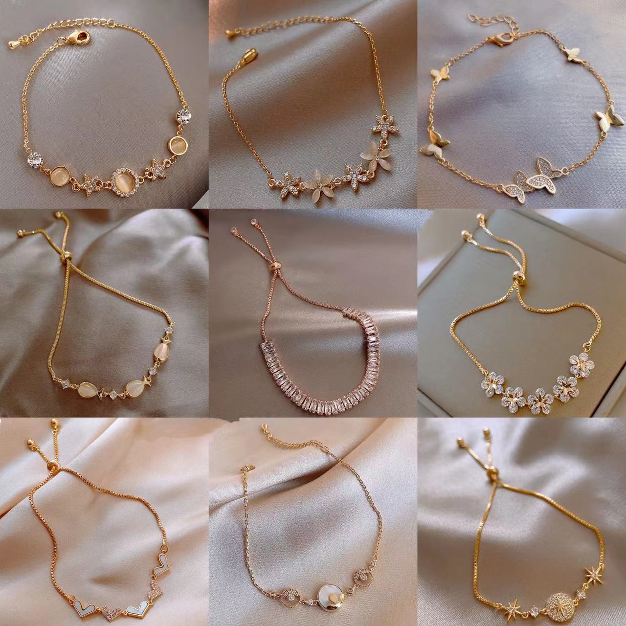 Light Luxury Versatile Simple Fashion Chain Bracelet Korean Version Ins Niche Design Internet Celebrity Hand Jewelry for Female
