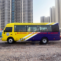 Minibús de Pasajeros Usado de 30 Asientos con Volante a la Izquierda en Venta en China, Combustible Diésel, Transmisión Manual, Aire Acondicionado