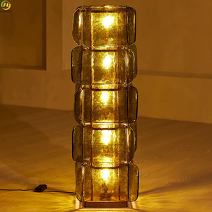 Lampe sur pied en verre artistique de luxe JYLIGHTING, design post-moderne, style médiéval, pour hôtel, villa, chambre modèle - Product Image 4